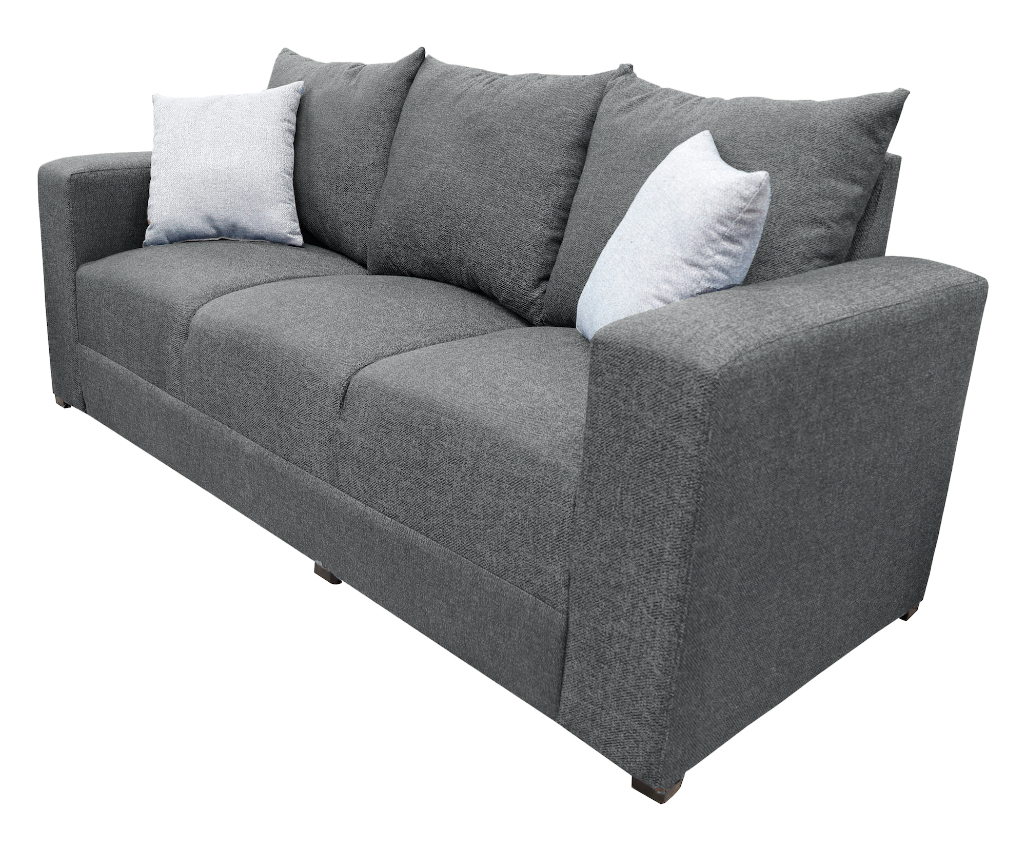 Sala Modular 3-2-1 El Bazar Store Miami Gris Oxford, Sofa, Love seat y sillon