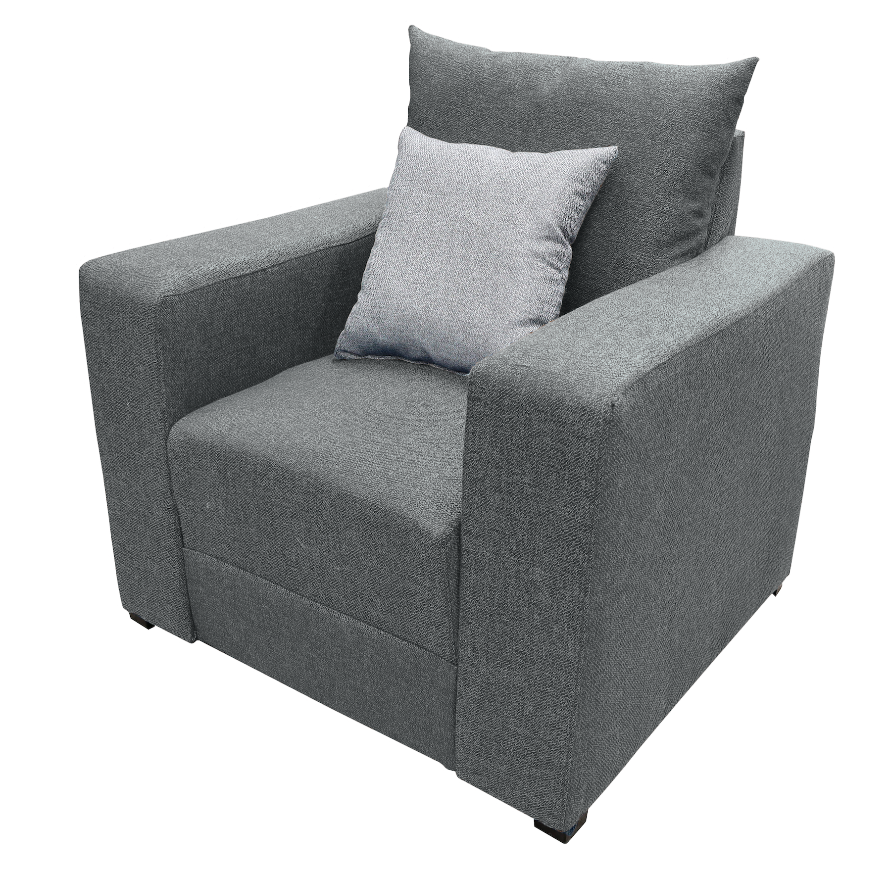 Sala Modular 3-2-1 El Bazar Store Miami Gris Oxford, Sofa, Love seat y sillon