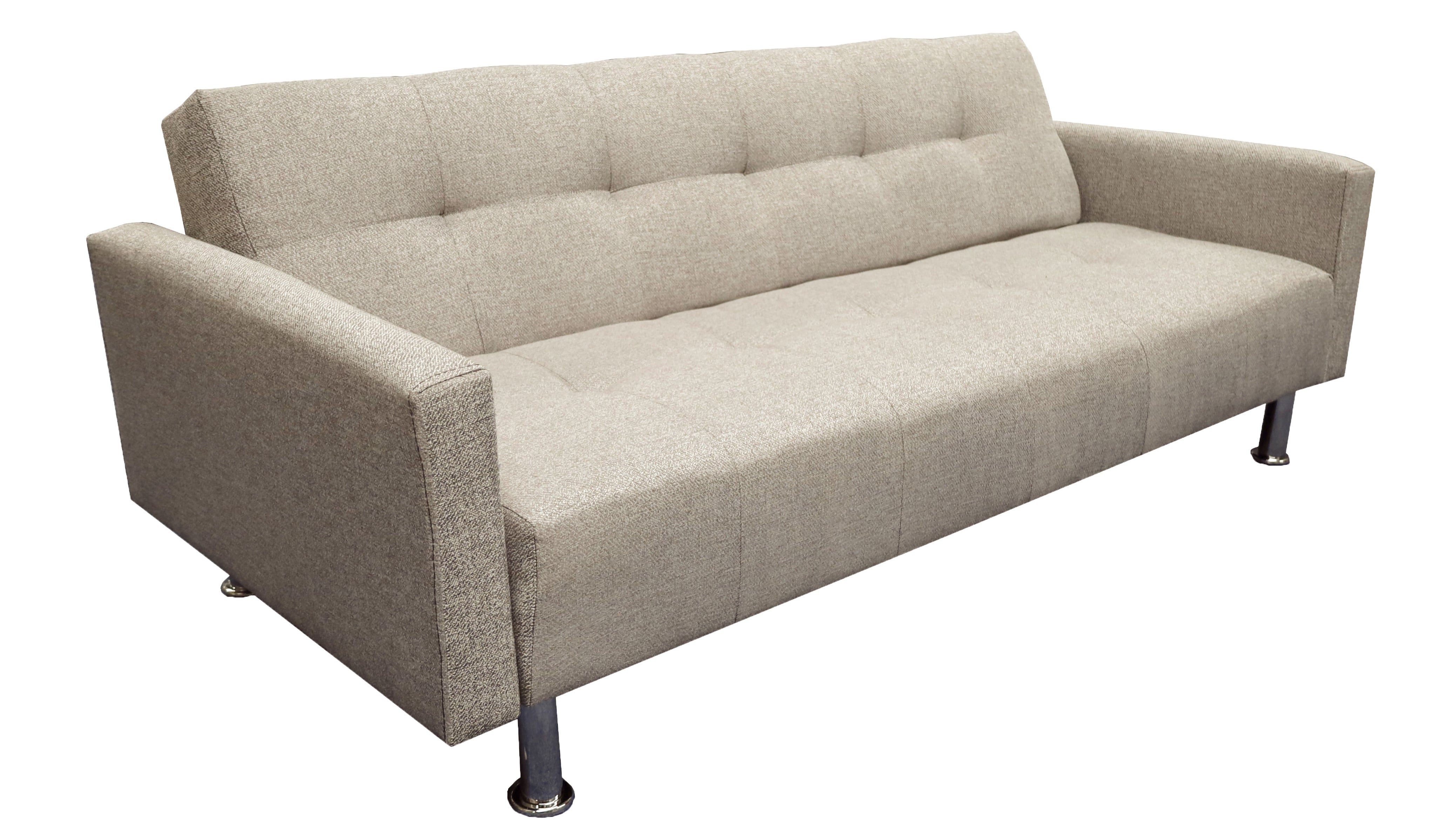 Sofa Cama Paris Lino Beige, Brazos plegables, El Bazar Store, Futon 3 posiciones