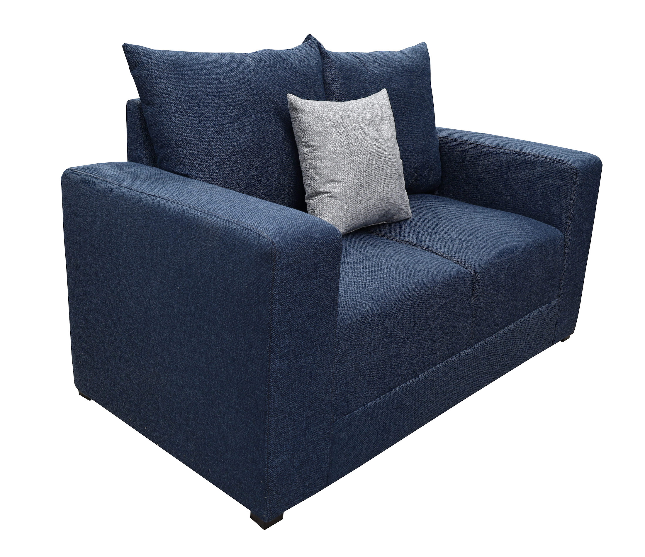 Love seat El Bazar Store Miami Lino azul marino 2 plazas, Modular, Moderno, Sala