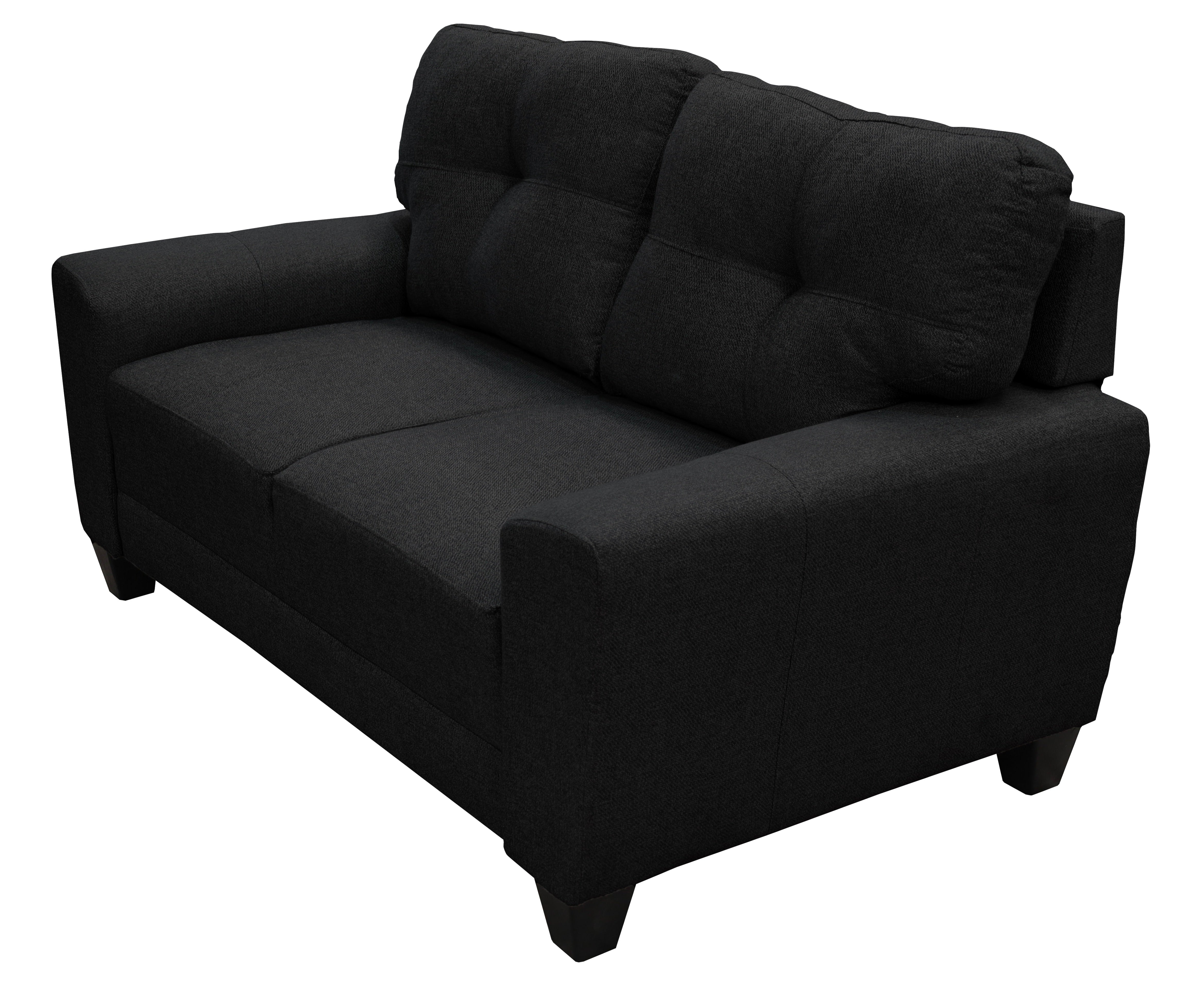 Sala Modular 3-2-1 El Bazar Store Sidney Gris Negro, Sofa, Love seat y sillon