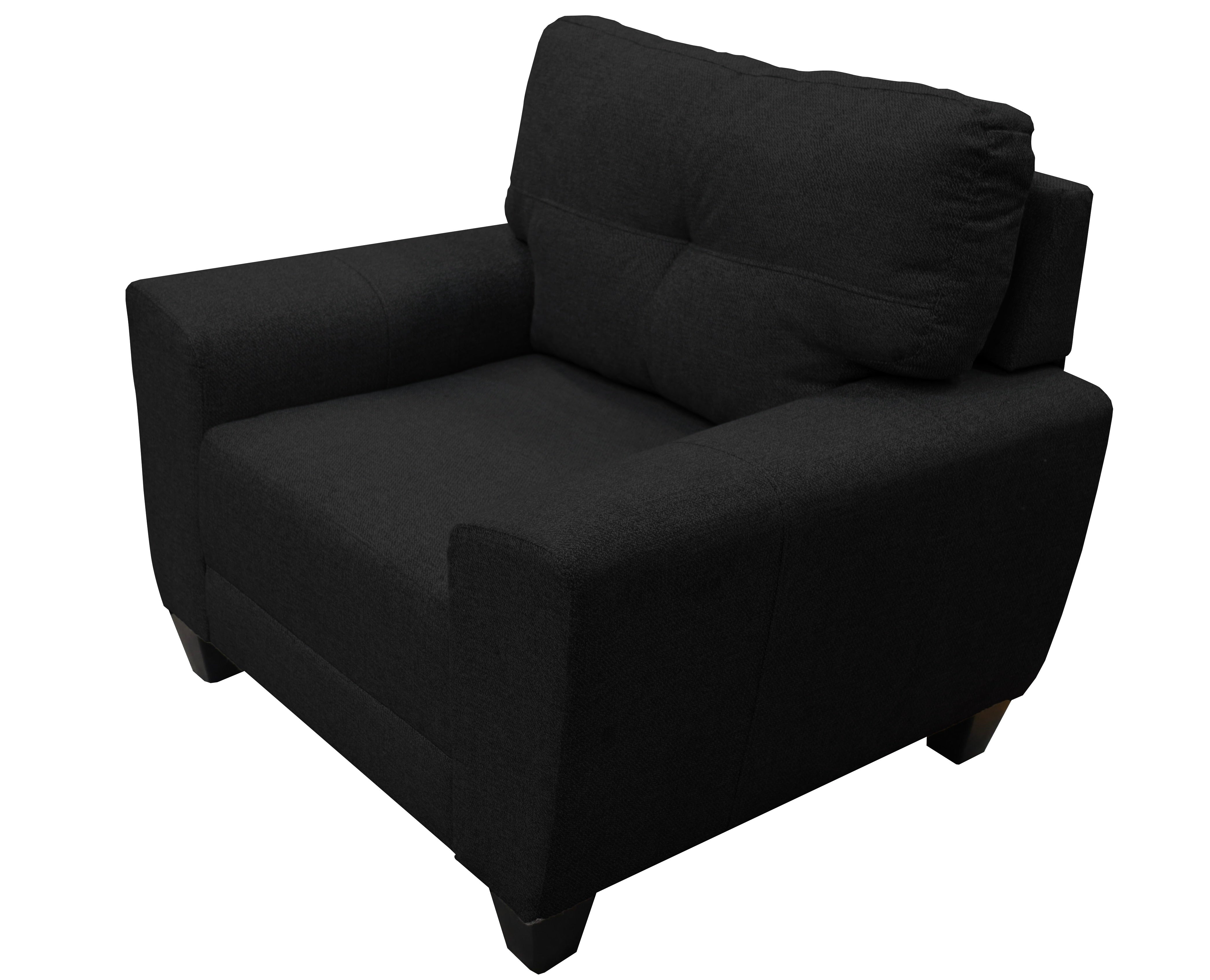 Sala Modular 3-2-1 El Bazar Store Sidney Gris Negro, Sofa, Love seat y sillon