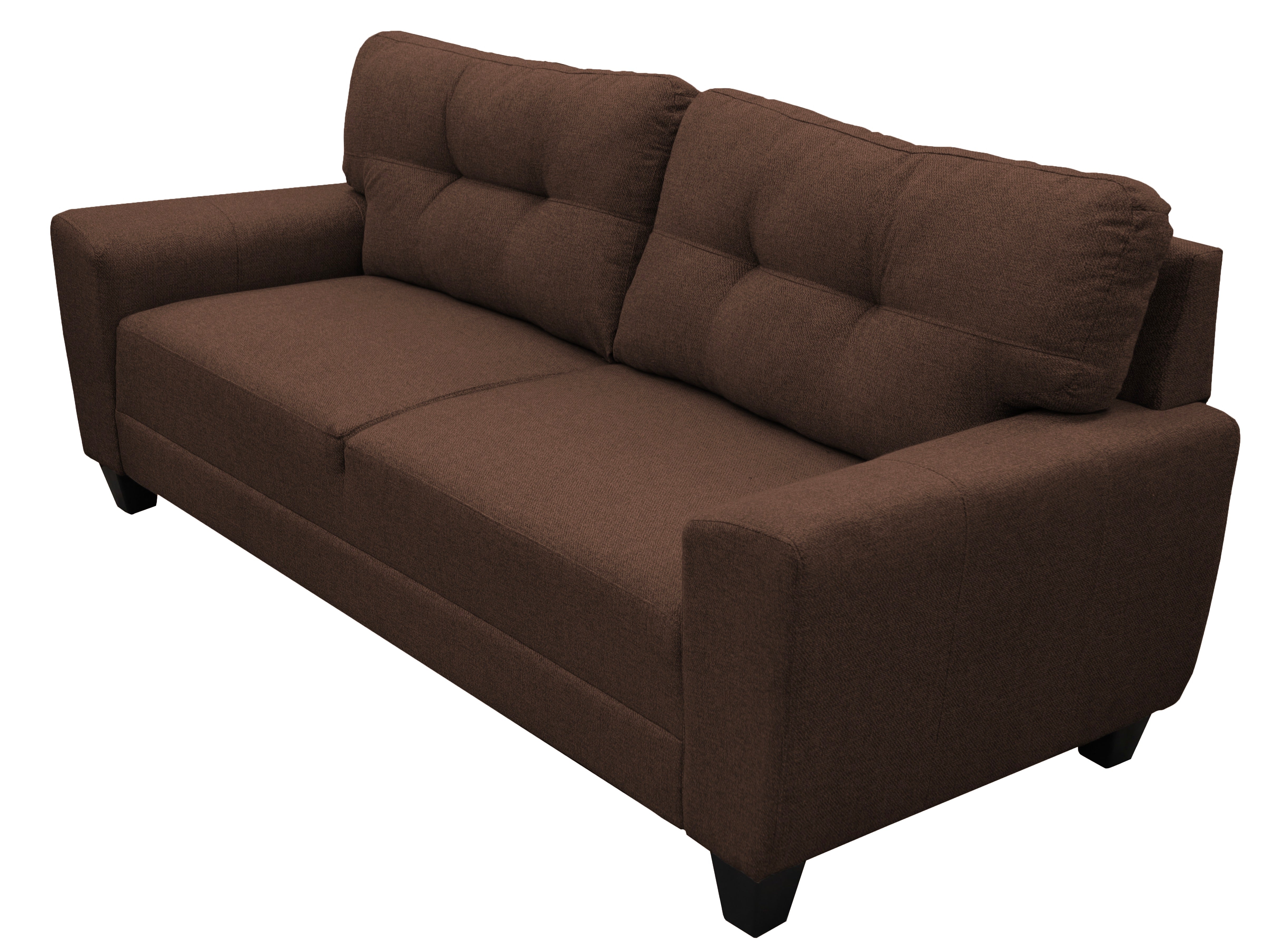 Sala Modular 3-2-1 El Bazar Store Sidney Chocolate, Sofa, Love seat y sillon