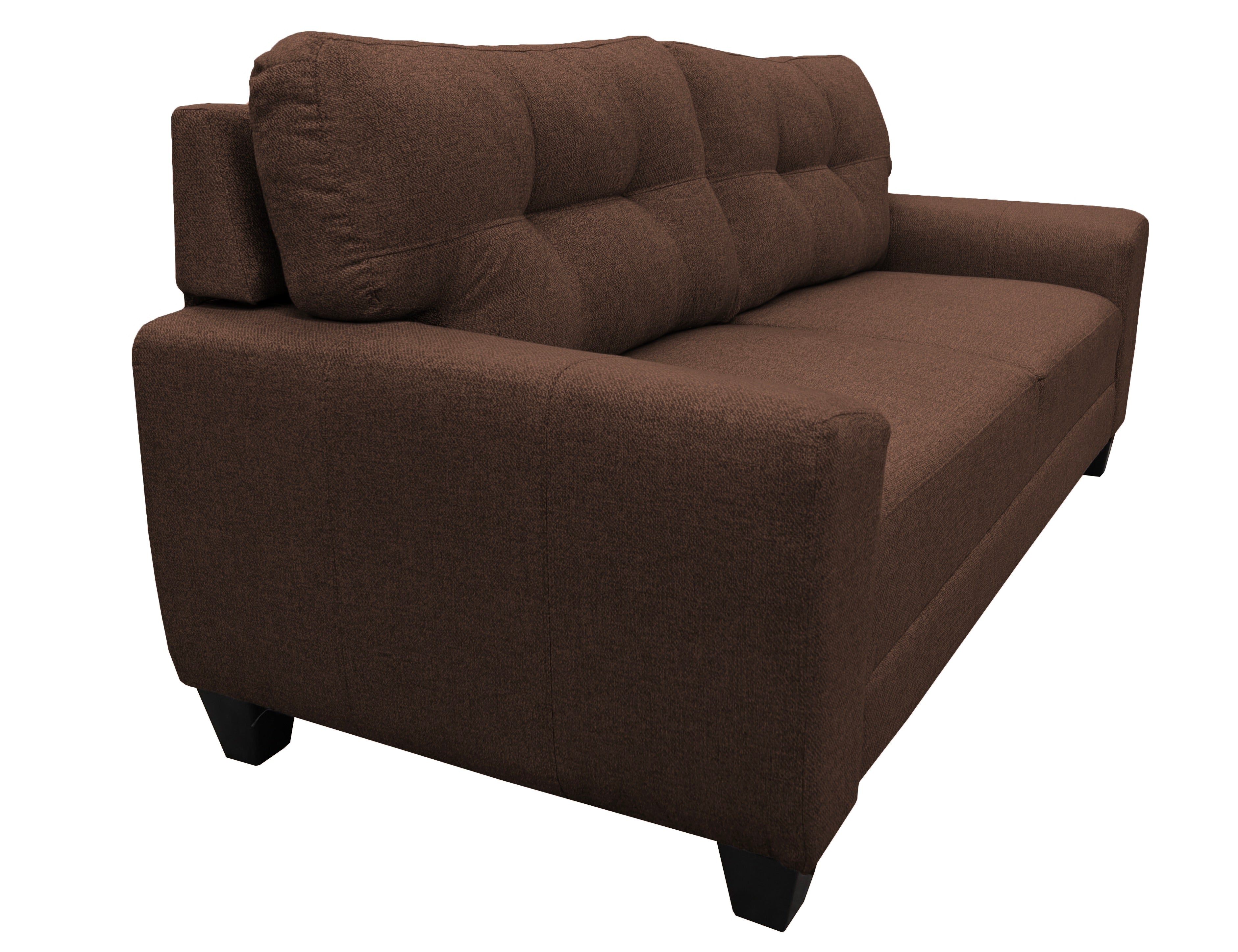 Sala Modular 3-2-1 El Bazar Store Sidney Chocolate, Sofa, Love seat y sillon