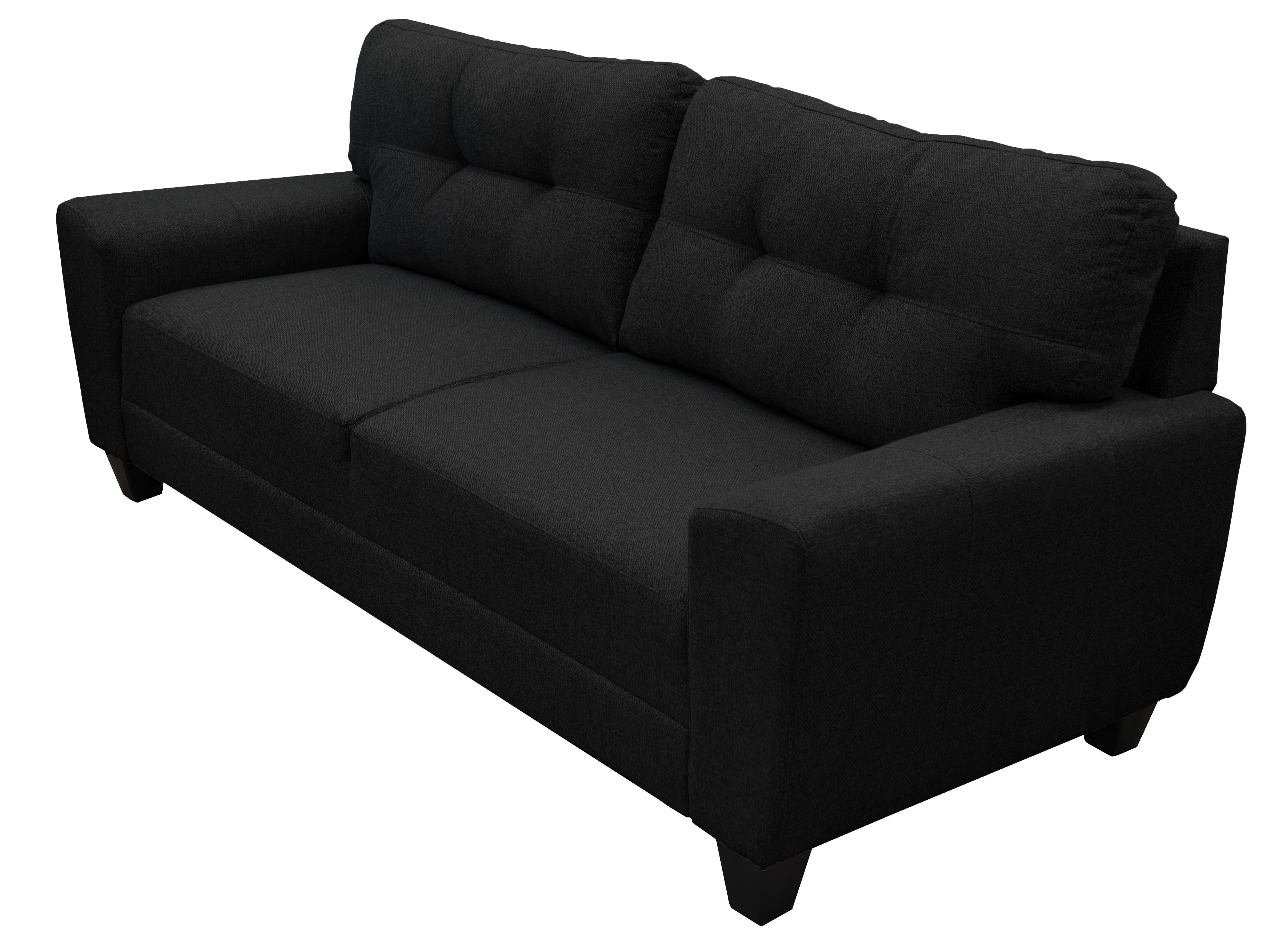 Sala Modular 3-2-1 El Bazar Store Sidney Gris Negro, Sofa, Love seat y sillon