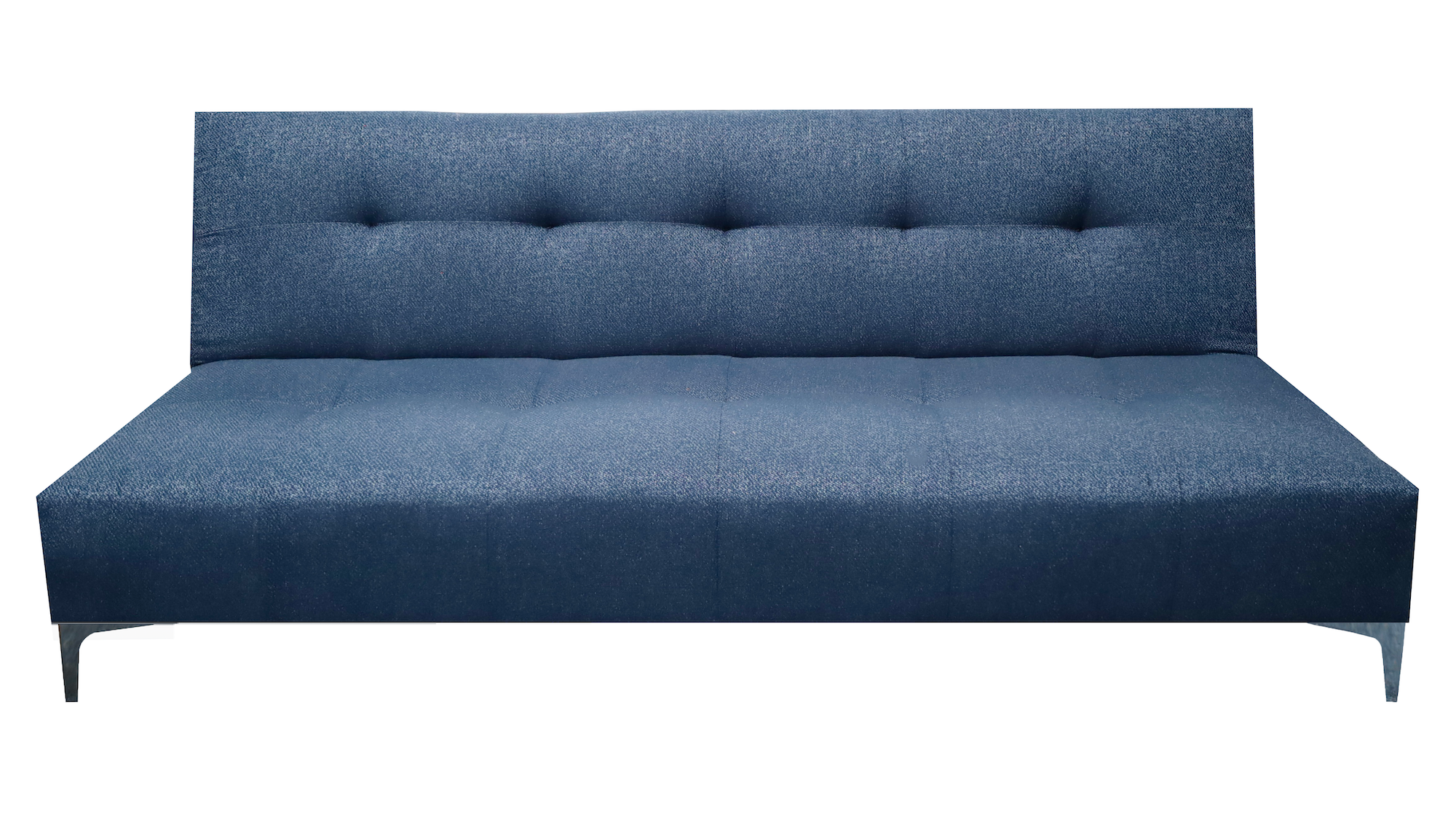 Sofá Cama Reclinable El Bazar Store Vegas Lino Azul Marino Futon 3 Posiciones