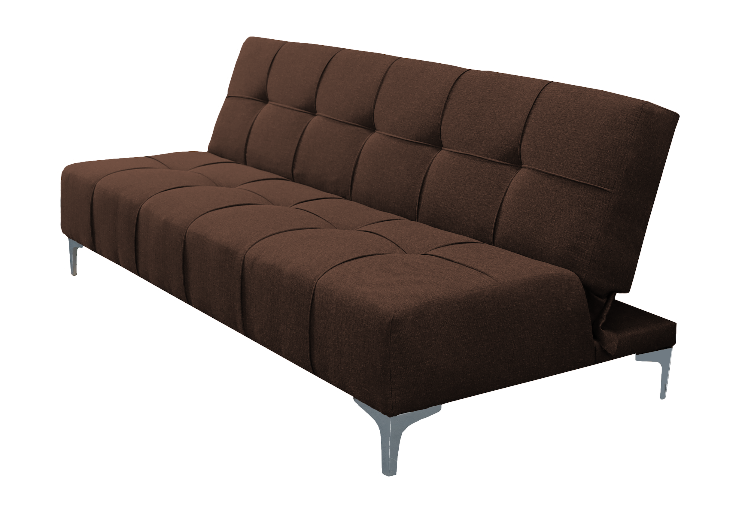 Sofá Cama Reclinable New York Lino Chocolate Futon 3 Posiciones, El Bazar Store