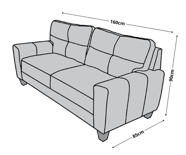 Sala Modular 3-2-1 El Bazar Store Sidney Chocolate, Sofa, Love seat y sillon