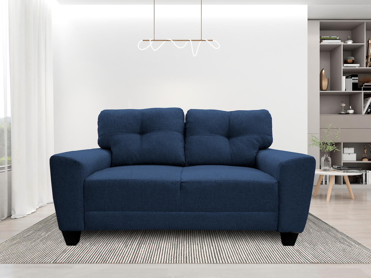 Sala Modular 3-2-1 El Bazar Store Sidney Azul marino, Sofa, Love seat y sillon