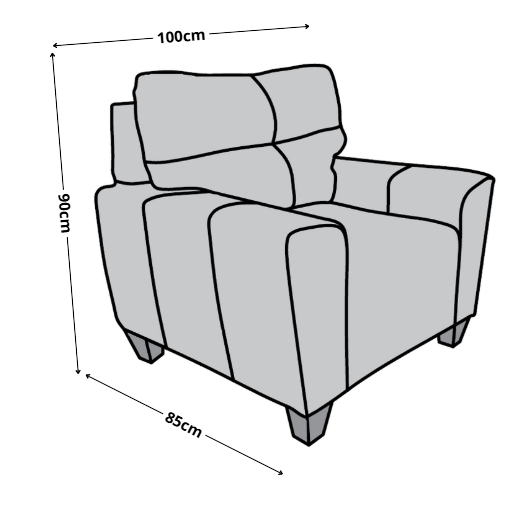 Sala Modular 3-2-1 El Bazar Store Sidney Chocolate, Sofa, Love seat y sillon