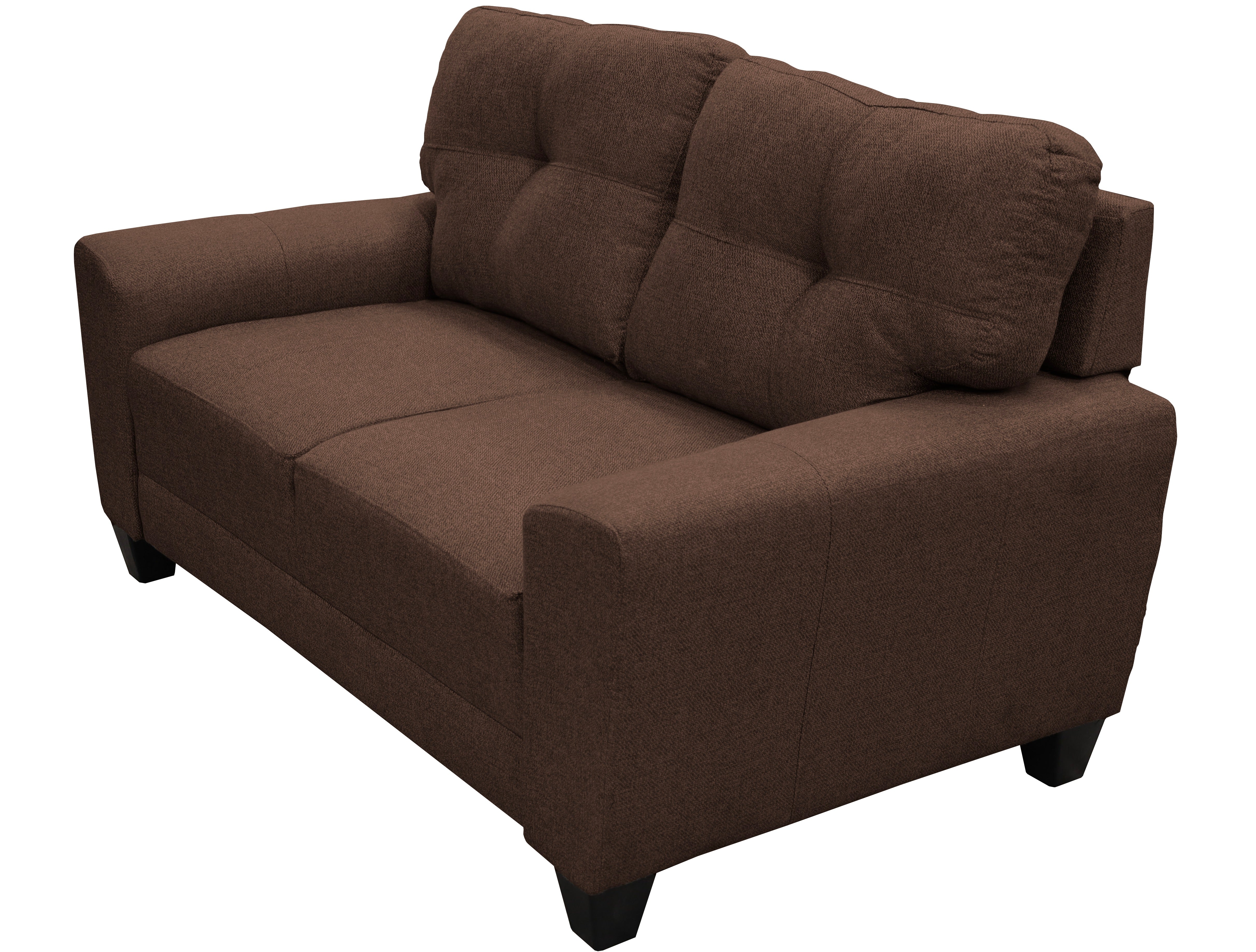 Love seat El Bazar Store Sidney Lino Chocolate 2 plazas, Modular, Moderno, Sala, Sofa