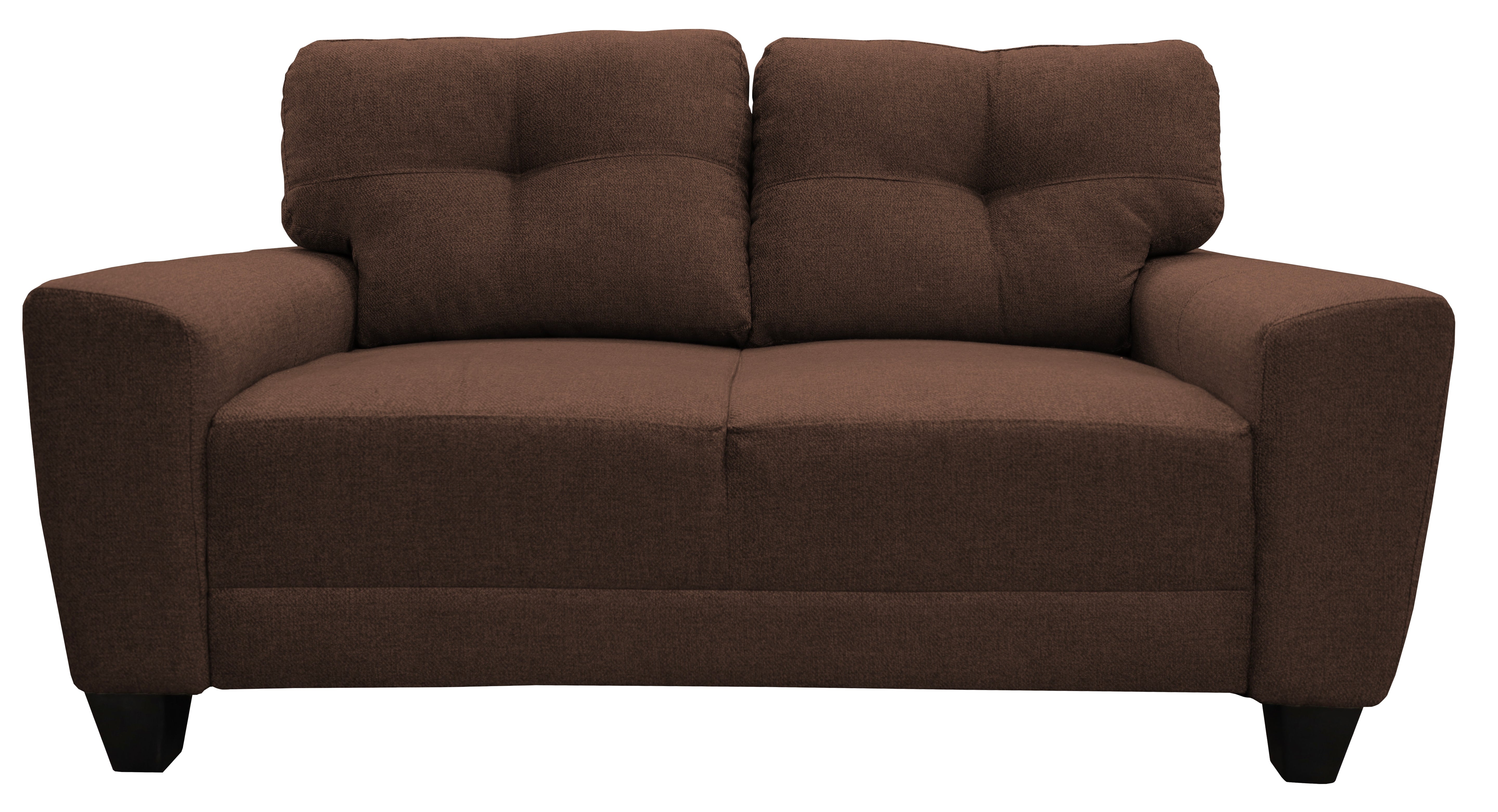 Love seat El Bazar Store Sidney Lino Chocolate 2 plazas, Modular, Moderno, Sala, Sofa