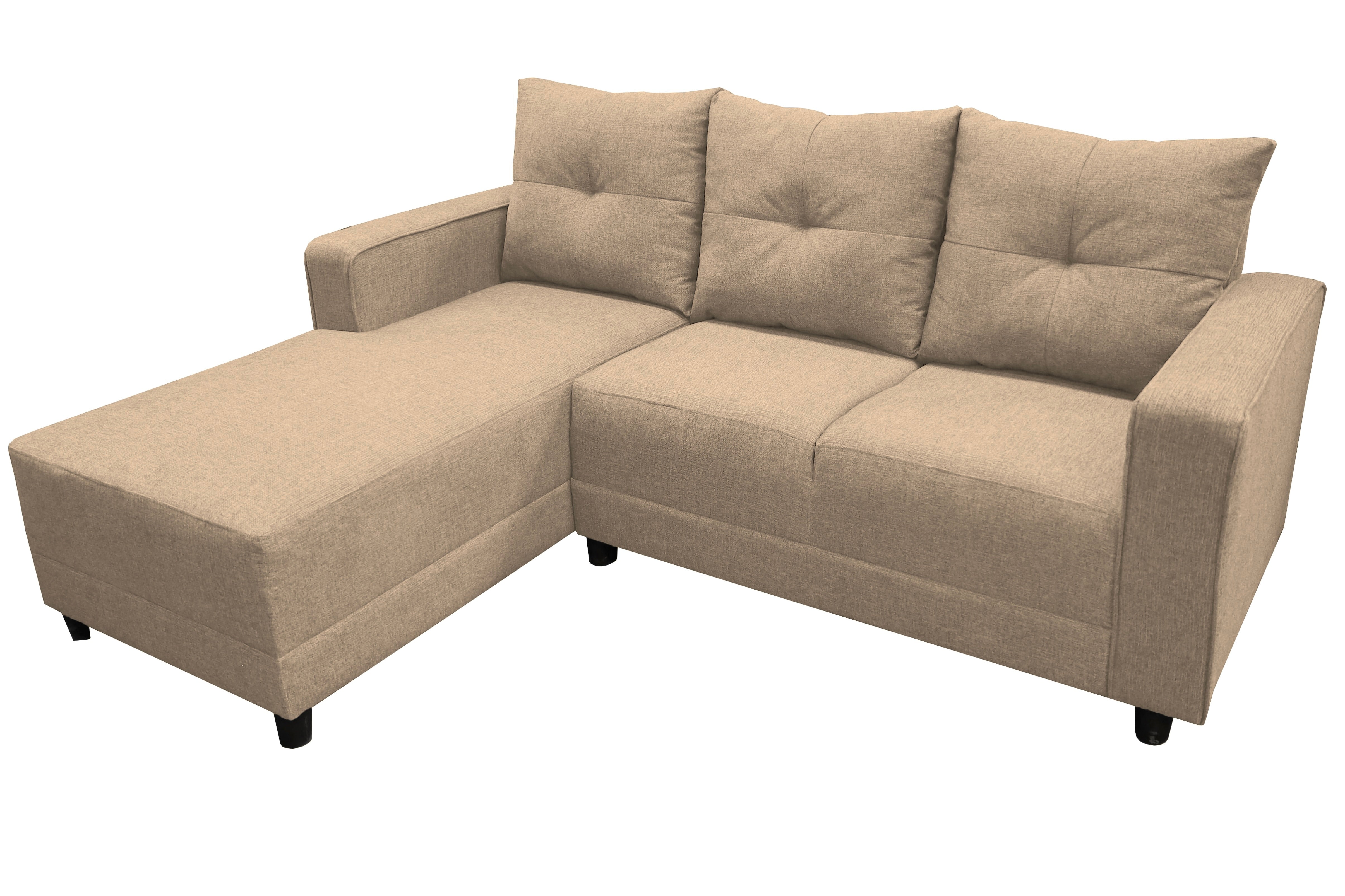 Sala Esquinera El Bazar Store Demeter Beige 210x160 cm, Tela Lino nacional, Modular, Love seat, chaise