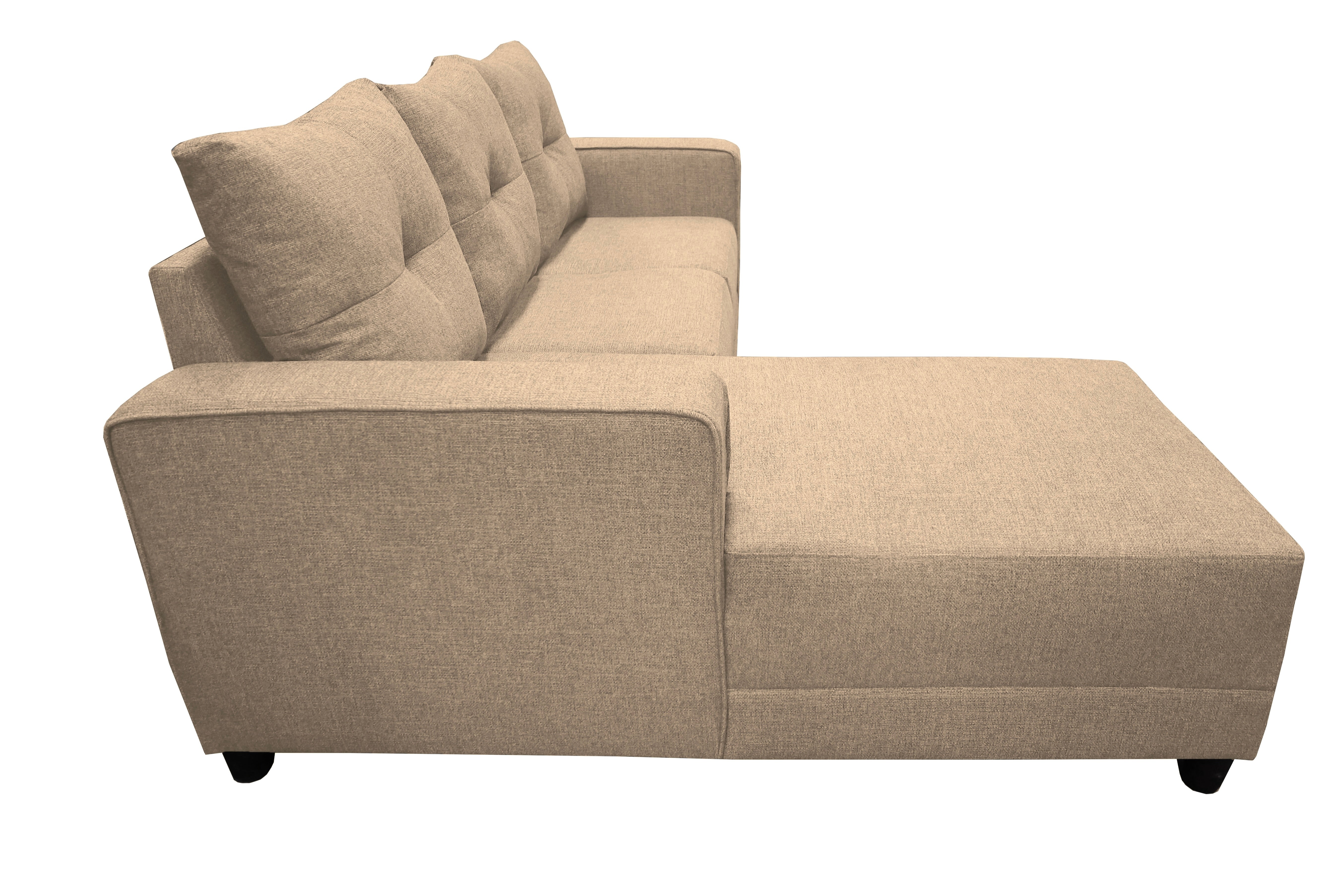 Sala Esquinera El Bazar Store Demeter Beige 210x160 cm, Tela Lino nacional, Modular, Love seat, chaise